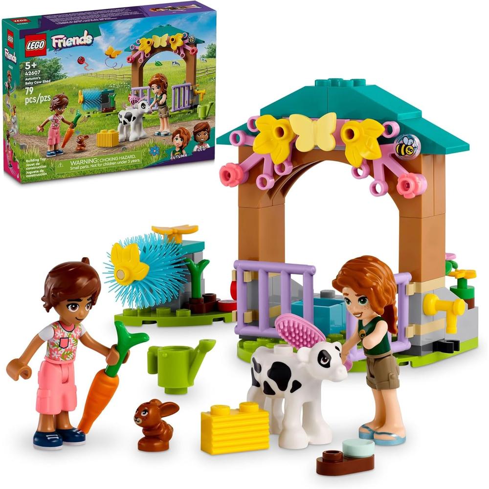 LEGO FRIENDS ESTABLO DE LA TERNERA DE OTOÑO, JUGUETE DE GRANJA PARA NIÑOS 5+ - 1