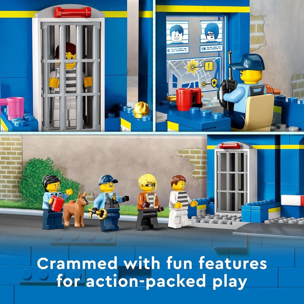 LEGO CITY PERSECUCIÓN EN COMISARÍA SET CON COCHE MOTO Y FIGURAS DE POLICÍA - 4