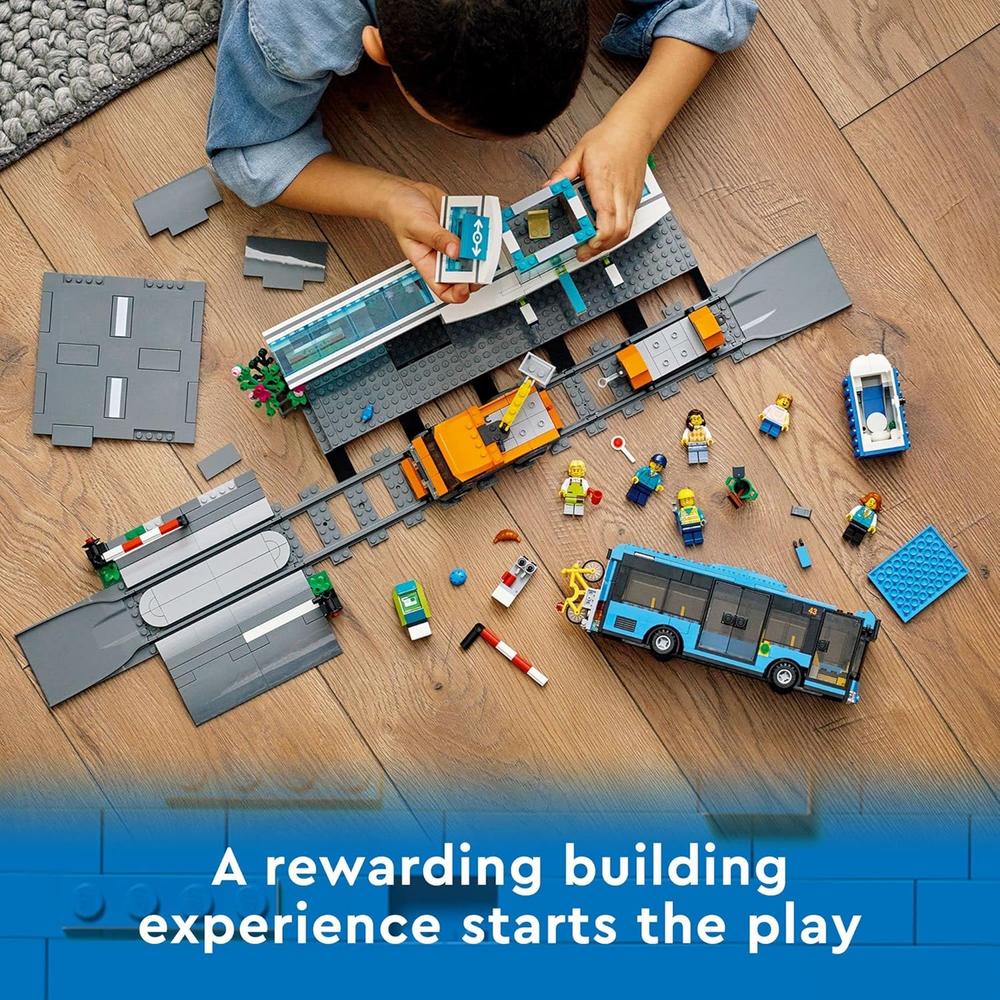 LEGO CITY ESTACIÓN DE TREN SET DE CONSTRUCCIÓN CON AUTOBÚS VAGÓN Y VÍAS - 5