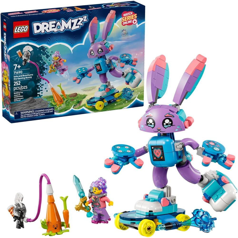 LEGO DREAMZZZ IZZIE Y BUNCHURRO, CONEJITO GAMER, SET DE CONSTRUCCIÓN CREATIVO - 1
