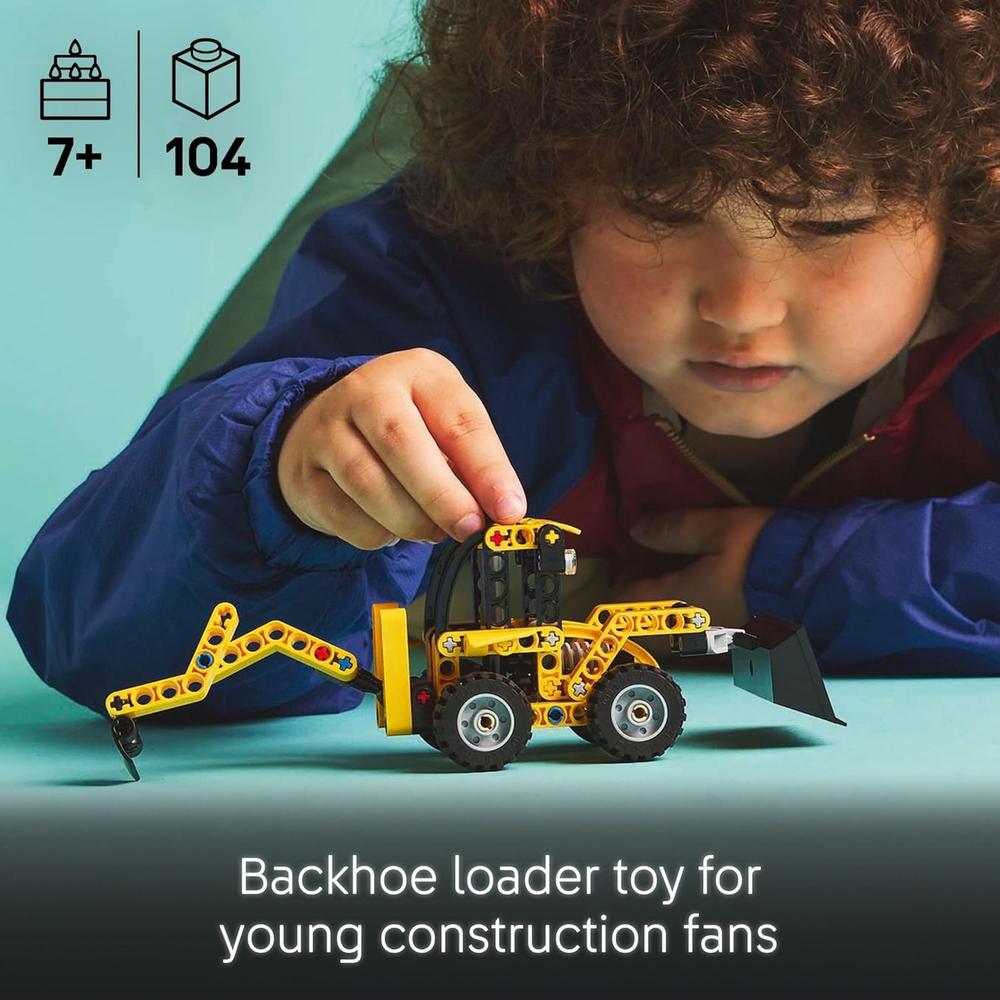 LEGO TECHNIC RETROEXCAVADORA, SET DE CONSTRUCCIÓN CON PALA Y ESTABILIZADORES - 2