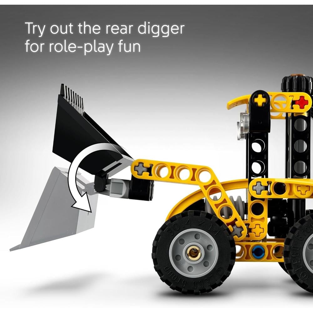 LEGO TECHNIC RETROEXCAVADORA, SET DE CONSTRUCCIÓN CON PALA Y ESTABILIZADORES - 5