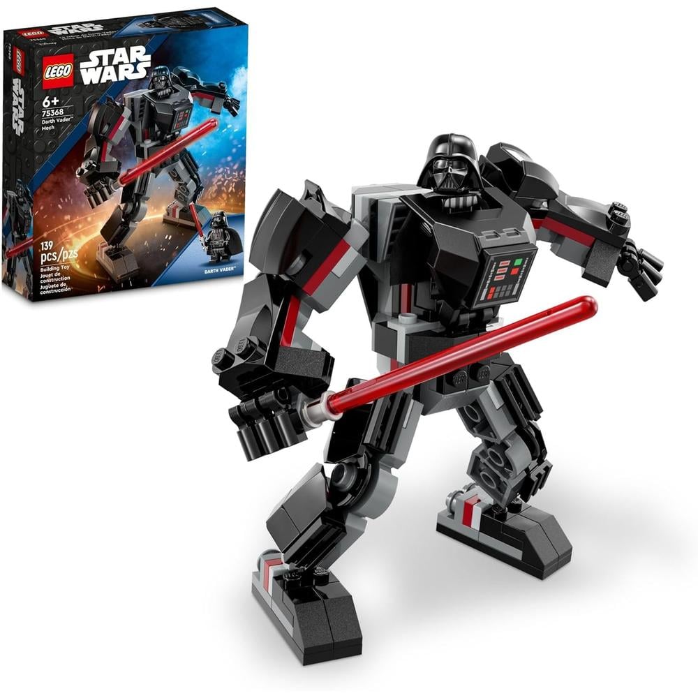 LEGO STAR WARS DARTH VADER MECH FIGURA COLECCIONABLE CONSTRUIBLE CON SABLE DE LUZ Y CABINA - 1