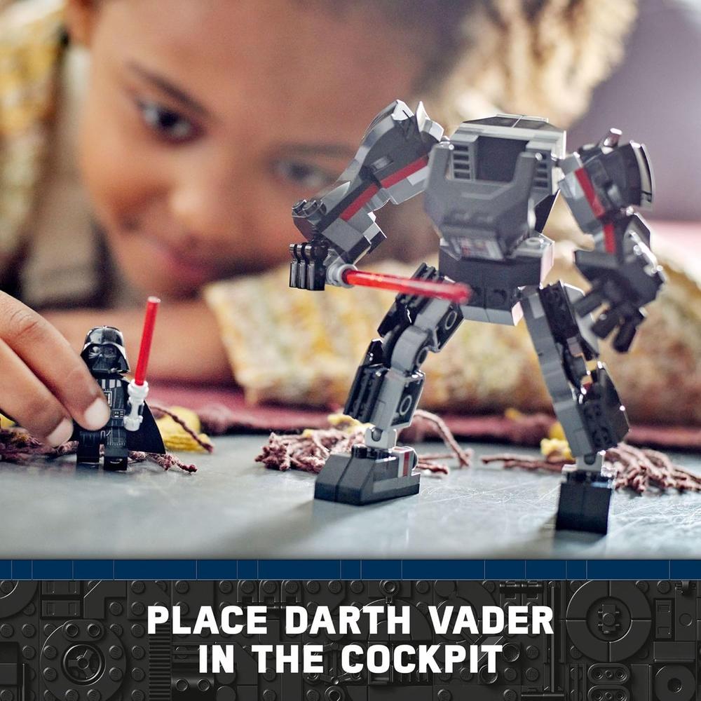 LEGO STAR WARS DARTH VADER MECH FIGURA COLECCIONABLE CONSTRUIBLE CON SABLE DE LUZ Y CABINA - 3
