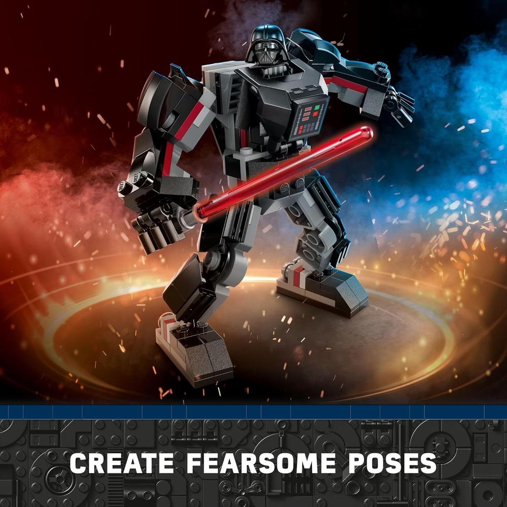 LEGO STAR WARS DARTH VADER MECH FIGURA COLECCIONABLE CONSTRUIBLE CON SABLE DE LUZ Y CABINA - 5
