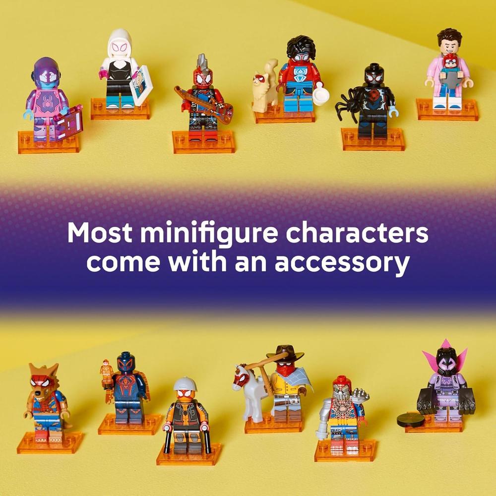 LEGO SPIDER-MAN SPIDER-VERSE, PAQUETE DE 6 MINIFIGURAS PARA NIÑOS - 6