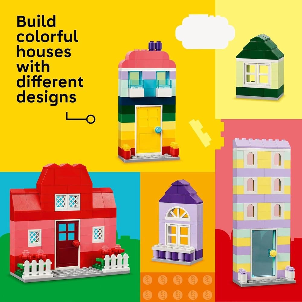 LEGO CLASSIC CASAS CREATIVAS, SET DE CONSTRUCCIÓN CON ACCESORIOS PARA NIÑOS - 3