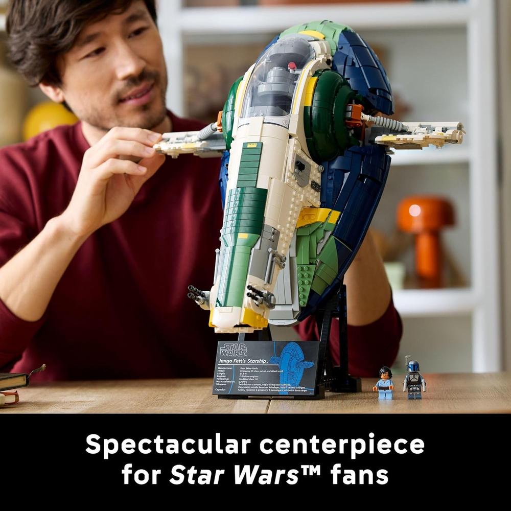 LEGO STAR WARS NAVE ESPACIAL CLASE FIRESPRAY DE JANGO FETT, SET DE CONSTRUCCIÓN PARA ADULTOS - 6