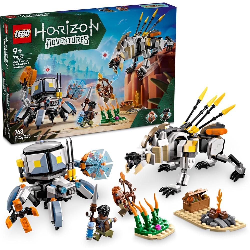 LEGO HORIZON ADVENTURES ALOY Y VARL CONTRA SHELL-WALKER Y SAWTOOTH, SET DE JUEGO - 1