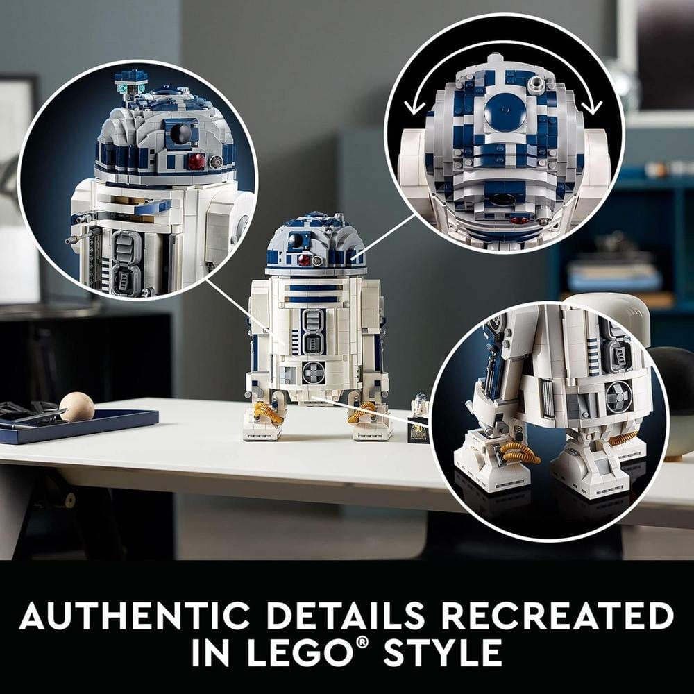 LEGO STAR WARS R2-D2 SET DE CONSTRUCCIÓN COLECCIONABLE IDEAL PARA EXHIBIR - 5
