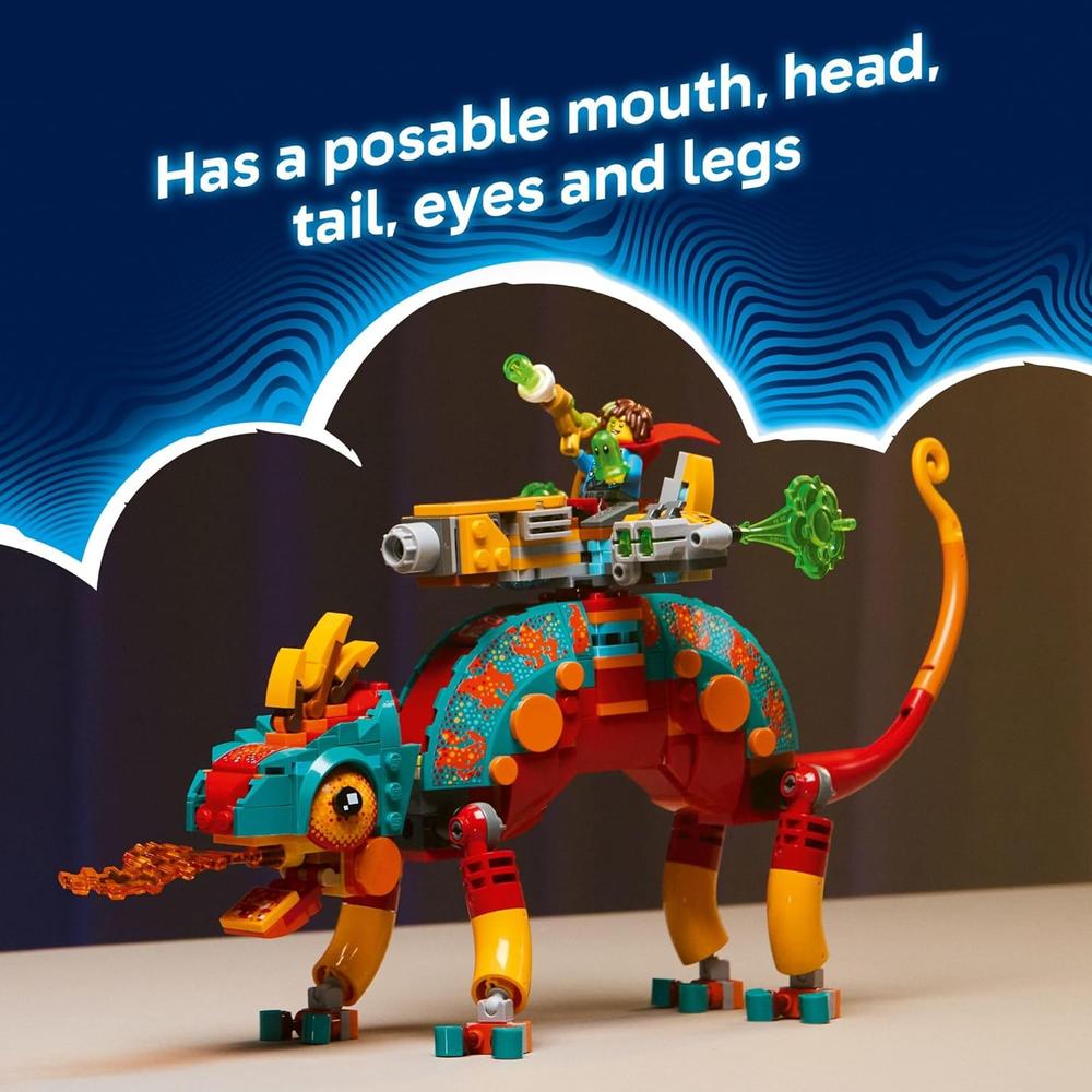 LEGO DREAMZZZ CAMALEÓN DE FUEGO DE MATEO, CONSTRUCCIÓN Y 2 MODOS DE JUEGO - 4