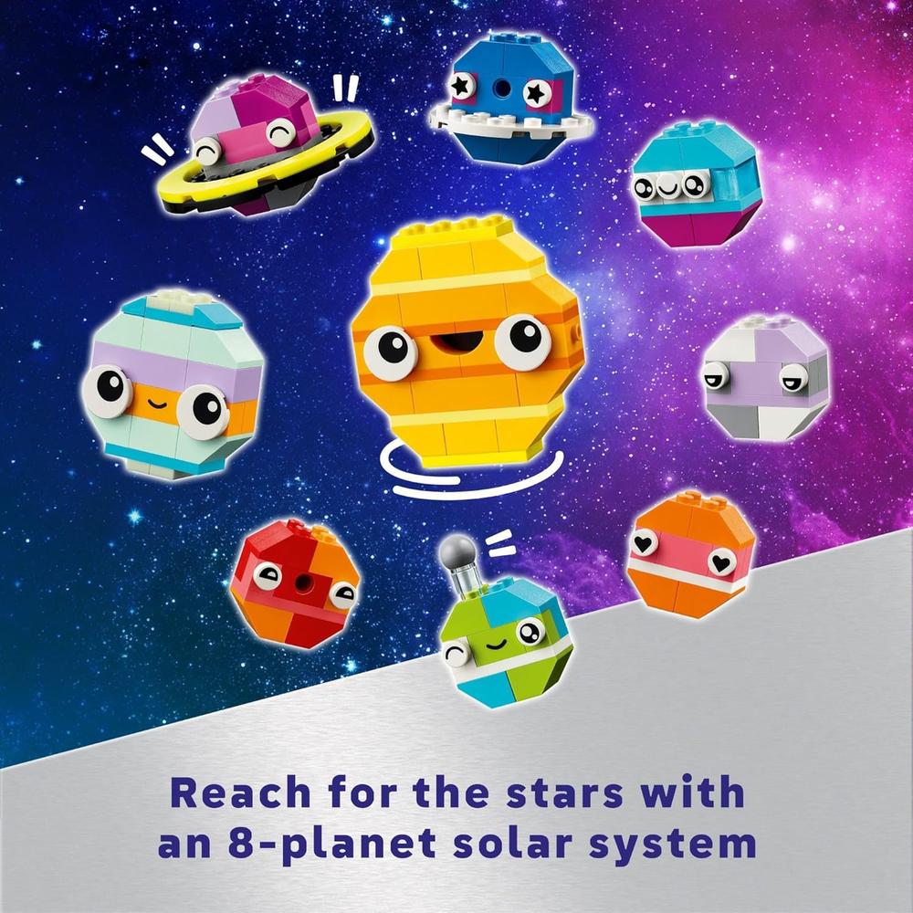 LEGO CLASSIC PLANETAS ESPACIALES CREATIVOS, JUGUETE CON ALIENÍGENA Y NAVE - 5