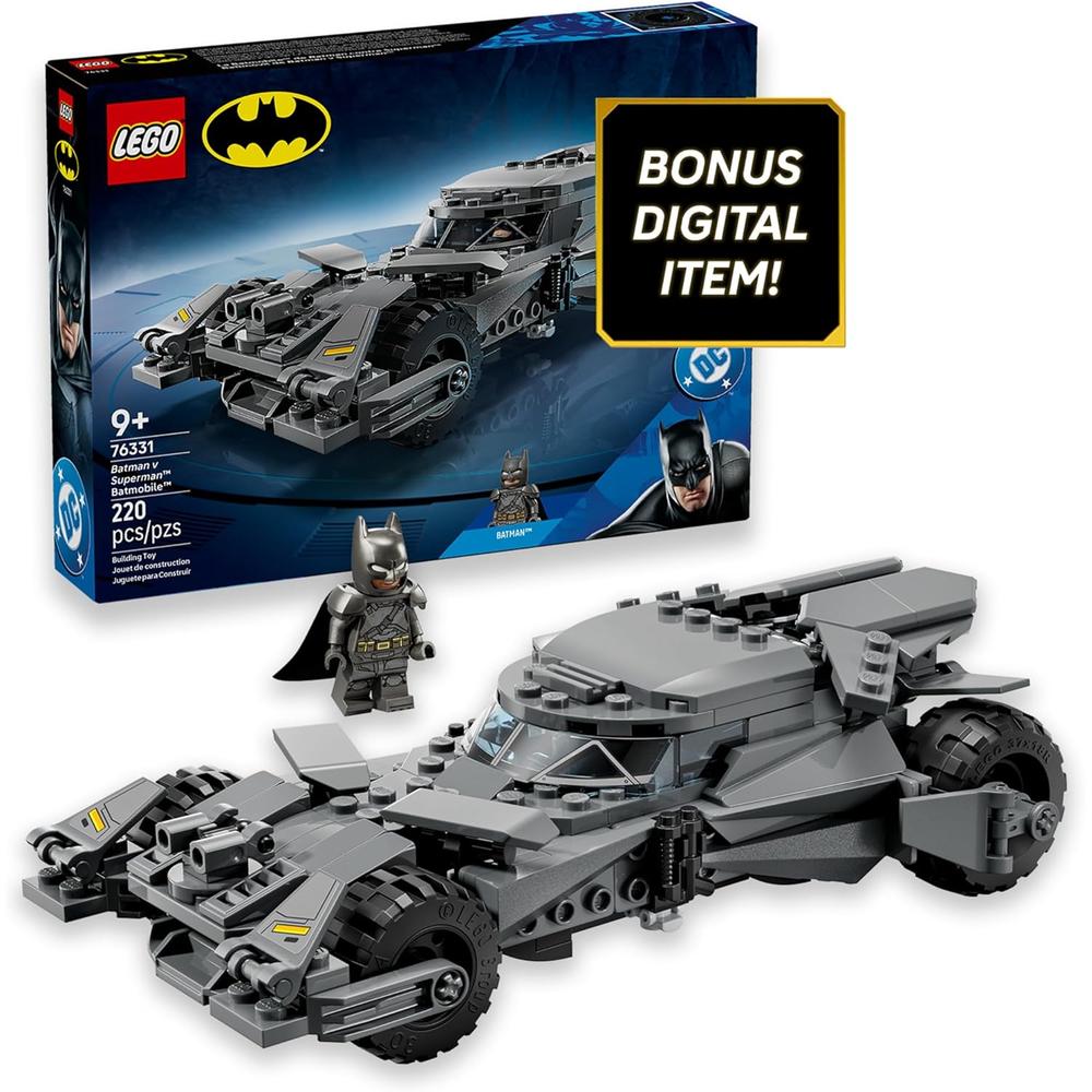 LEGO DC BATMÓVIL: BATMAN BATMÓVIL VS SUPERMAN, INCLUYE MINIFIGURA BLINDADA Y MONEDA - 1