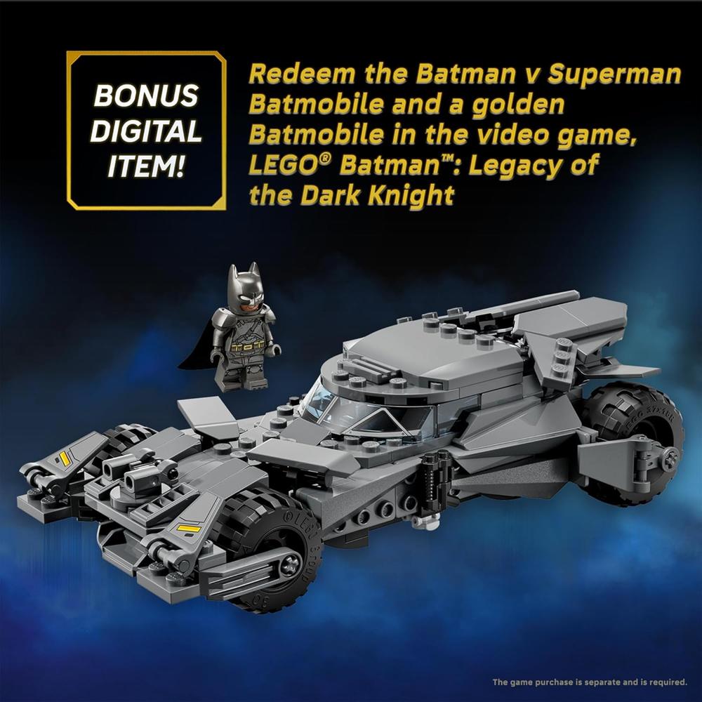 LEGO DC BATMÓVIL: BATMAN BATMÓVIL VS SUPERMAN, INCLUYE MINIFIGURA BLINDADA Y MONEDA - 4