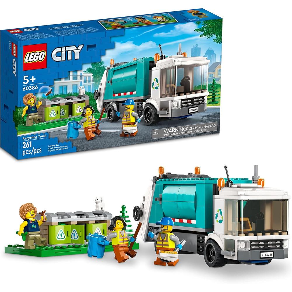 LEGO CITY CAMIÓN DE RECICLAJE SET EDUCATIVO CON CONTENEDORES DE CLASIFICACIÓN - 1