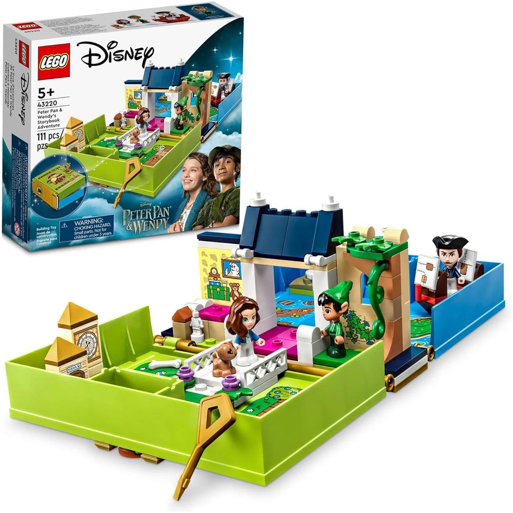 LEGO DISNEY PETER PAN AVENTURA DEL LIBRO SET PORTÁTIL CON BARCO PIRATA - 1