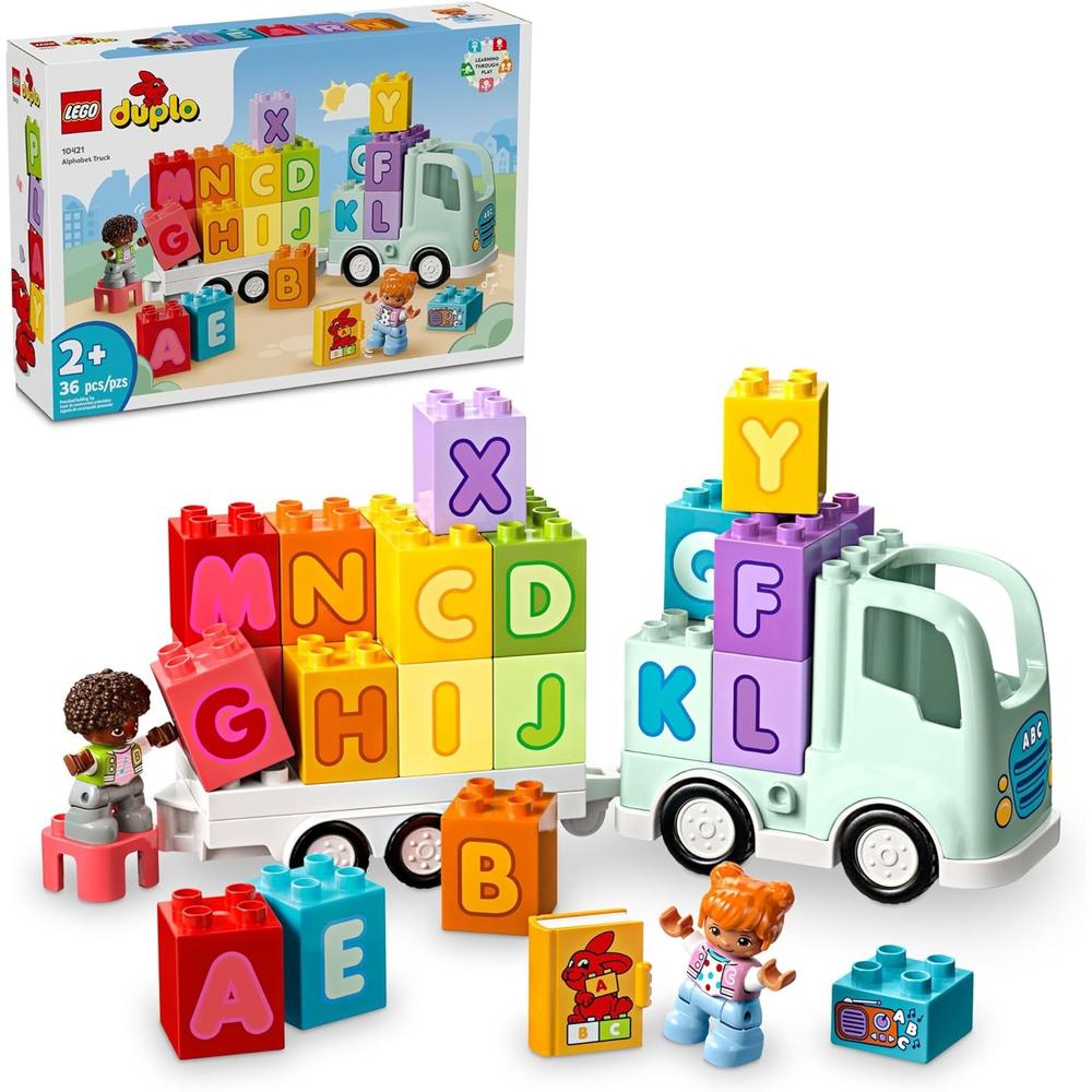 LEGO DUPLO CAMIÓN DEL ALFABETO, JUGUETE EDUCATIVO PARA NIÑOS PREESCOLARES - 1