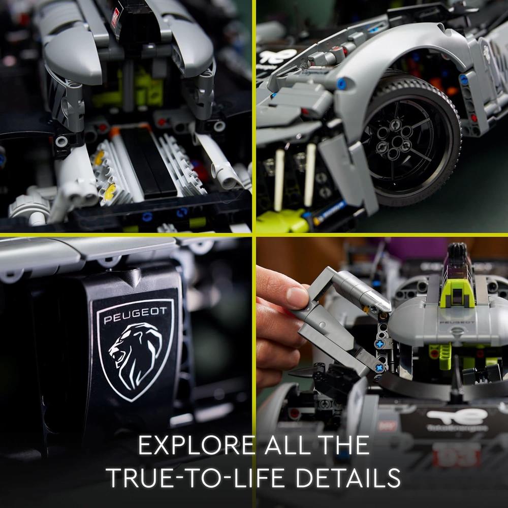 LEGO TECHNIC PEUGEOT 9X8 24H LE MANS SET DE COCHE DE CARRERAS COLECCIONABLE - 4
