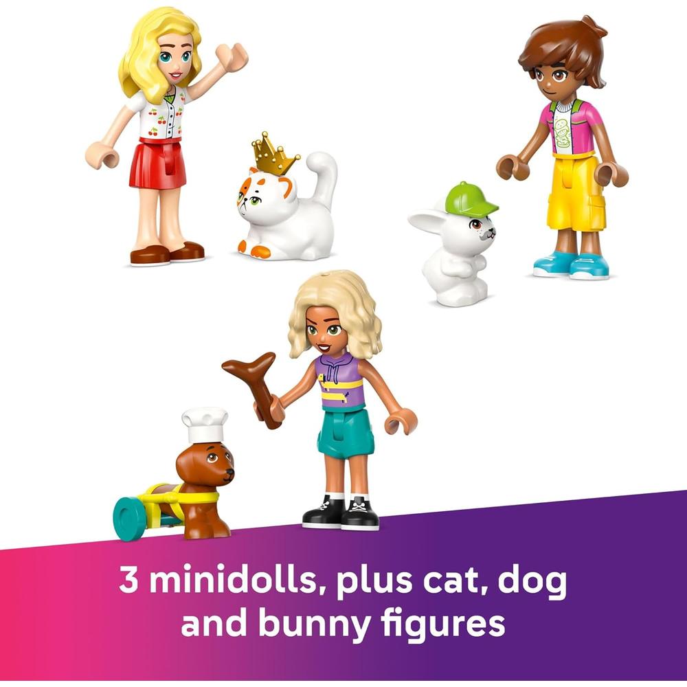 LEGO FRIENDS TIENDA DE ACCESORIOS PARA MASCOTAS, INCLUYE 3 MINIMUÑECAS Y ANIMALES - 4