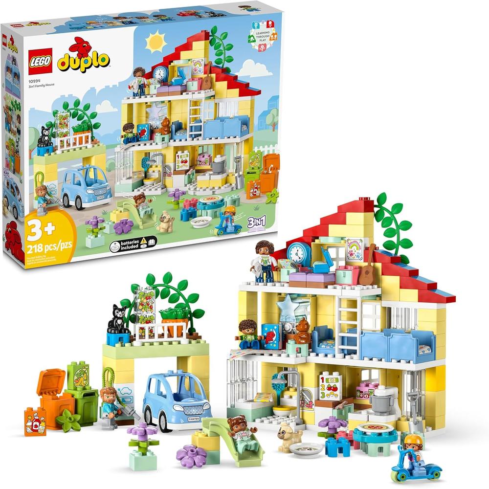 LEGO DUPLO TOWN 3 EN 1 CASA FAMILIAR SET EDUCATIVO STEM PARA NIÑOS PEQUEÑOS - 1