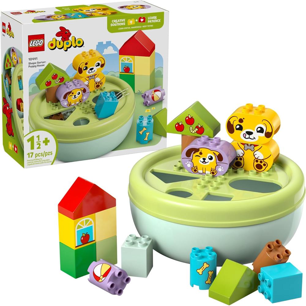 LEGO DUPLO MI PRIMER CLASIFICADOR DE FORMAS CASITA DE PERRITOS, JUEGO EDUCATIVO - 1