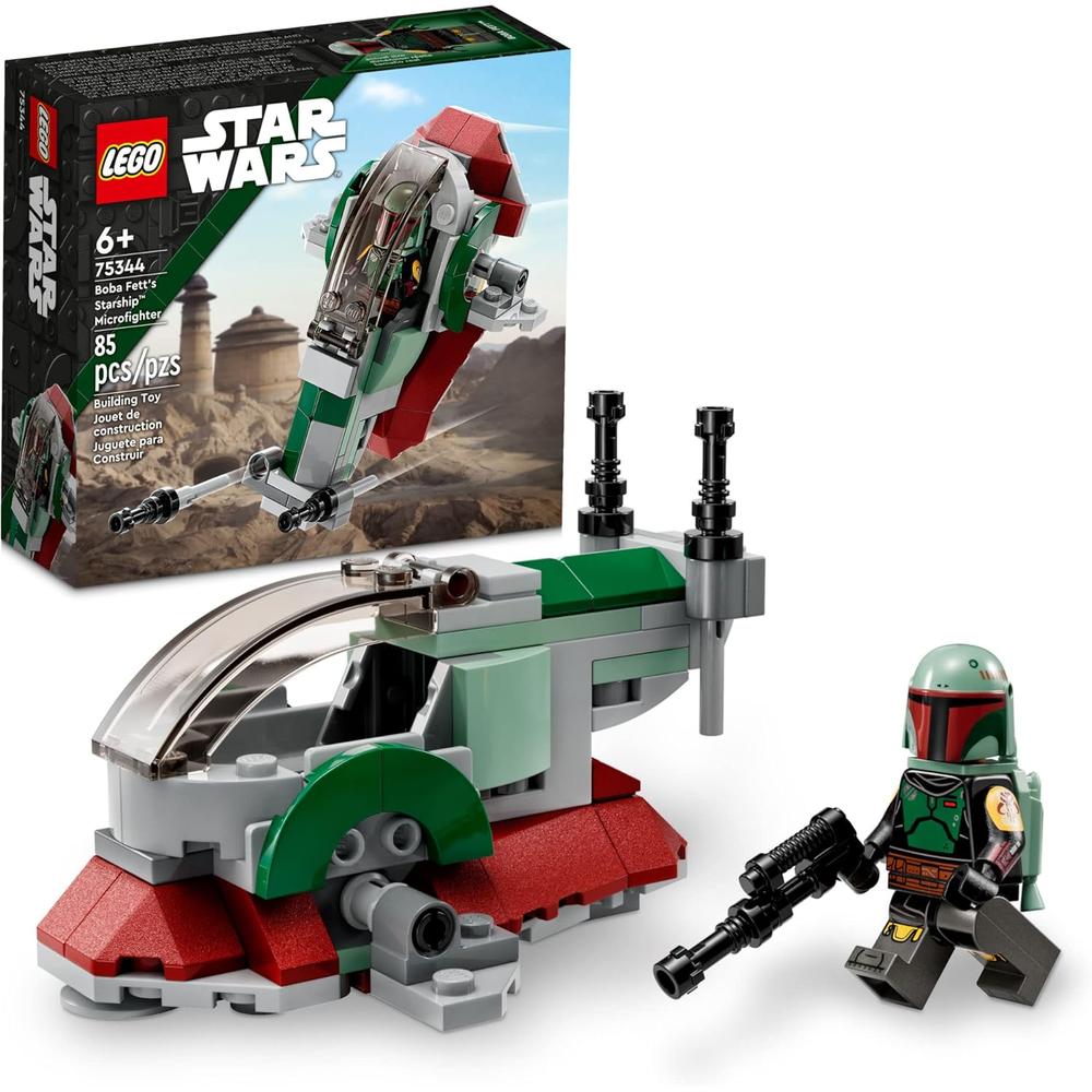 LEGO STAR WARS MICROFIGHTER DE BOBA FETT SET DE NAVE CON LANZADORES DE PROYECTILES - 1