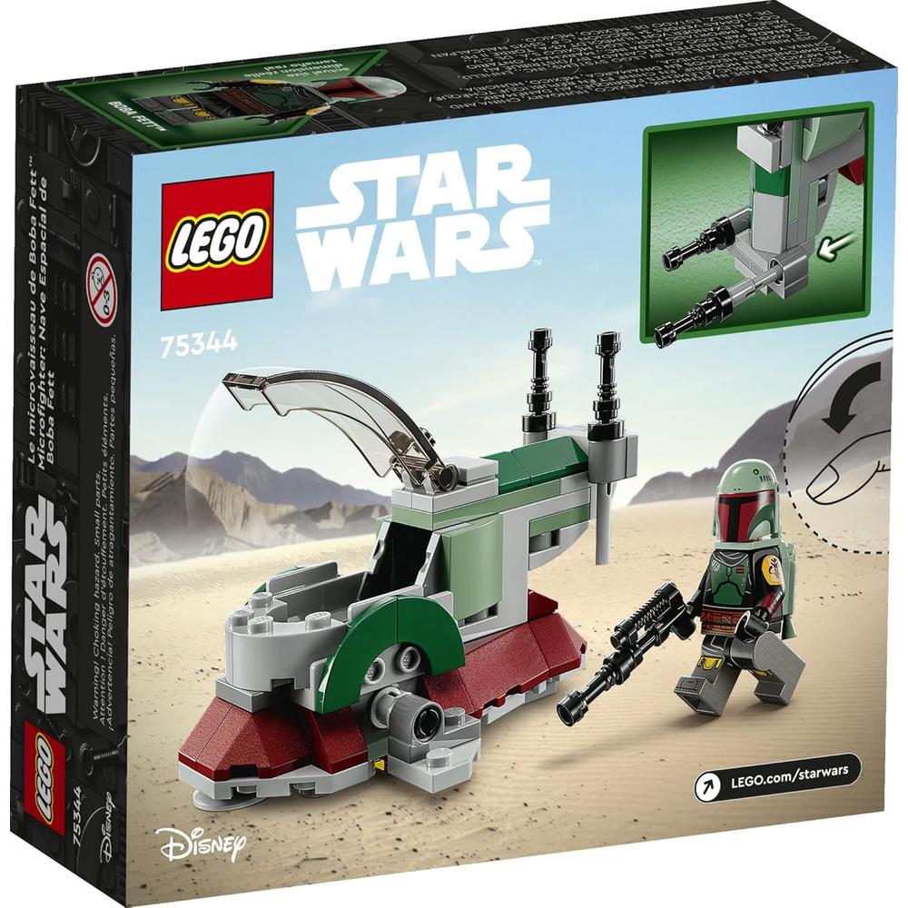LEGO STAR WARS MICROFIGHTER DE BOBA FETT SET DE NAVE CON LANZADORES DE PROYECTILES - 6