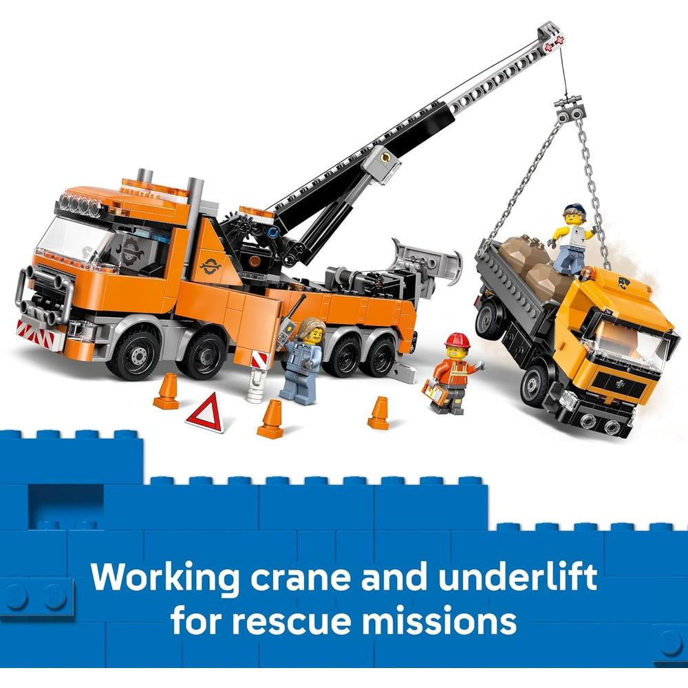 CAMIÓN GRÚA DE RESCATE DE GRAN TONELAJE LEGO CITY, SET DE CONSTRUCCIÓN Y SIMULACIÓN - 3