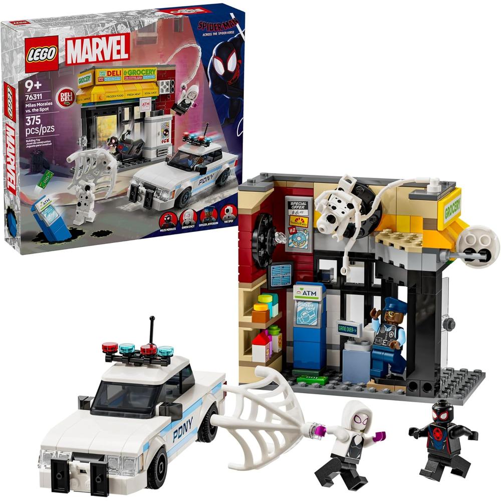 LEGO MARVEL SPIDER-VERSE MILES MORALES VS. SPOT, INCLUYE 4 MINIFIGURAS - 1