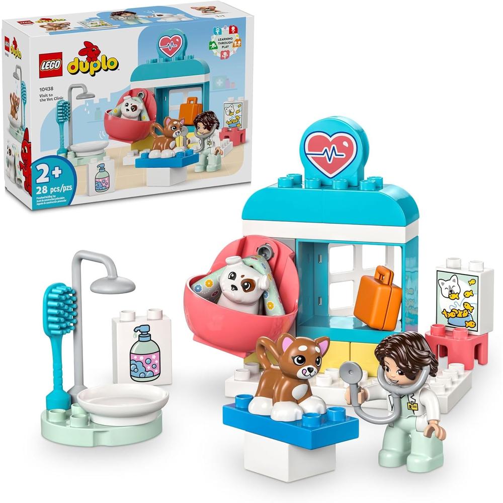 LEGO DUPLO TOWN CLÍNICA VETERINARIA CON PERRO, GATO Y VETERINARIO - 1