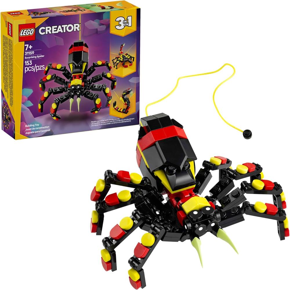 LEGO CREATOR 3 EN 1 ARAÑA, ESCORPIÓN O SERPIENTE, SET DE ANIMALES - 1