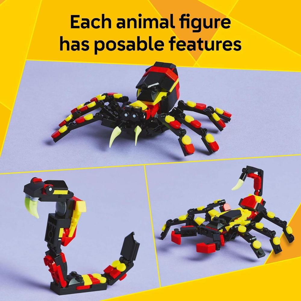 LEGO CREATOR 3 EN 1 ARAÑA, ESCORPIÓN O SERPIENTE, SET DE ANIMALES - 4