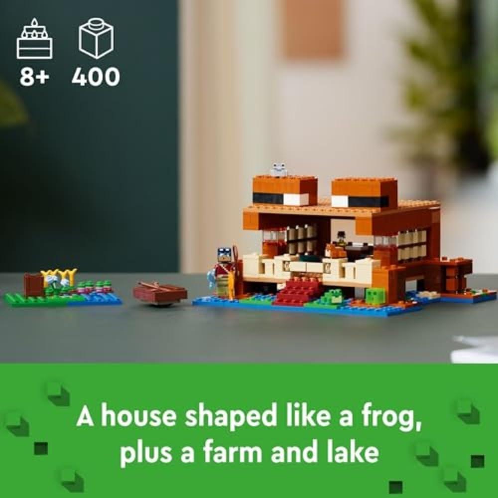 LEGO MINECRAFT CASA DE LA RANA CON ANIMALES Y FIGURAS DE CRIATURAS - 2