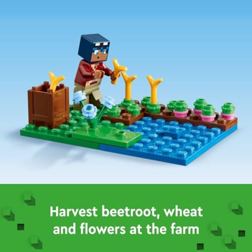 LEGO MINECRAFT CASA DE LA RANA CON ANIMALES Y FIGURAS DE CRIATURAS - 5
