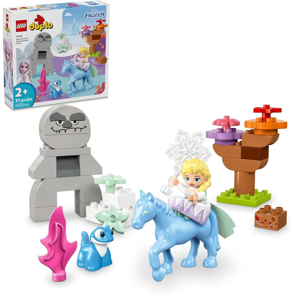 LEGO DUPLO DISNEY ELSA Y BRUNI, SET DE PRINCESAS PARA NIÑOS PREESCOLARES 2+ - 1