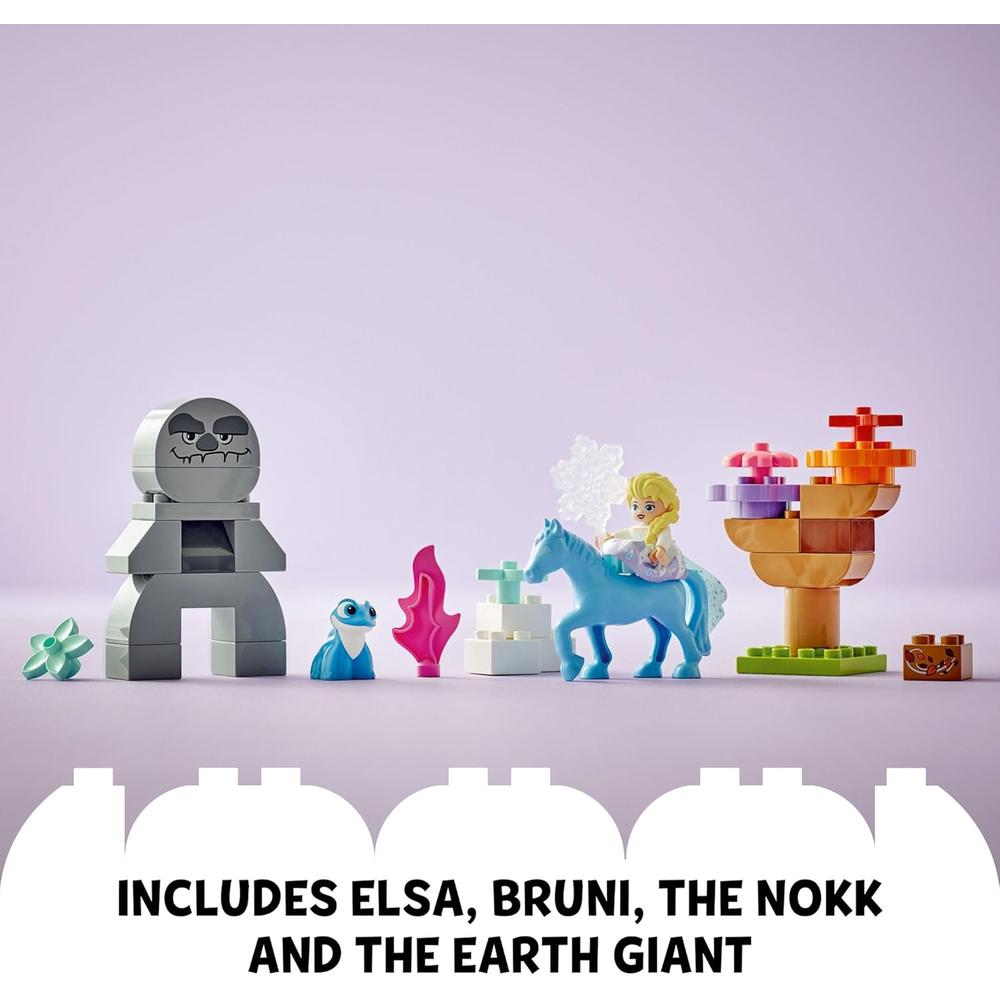LEGO DUPLO DISNEY ELSA Y BRUNI, SET DE PRINCESAS PARA NIÑOS PREESCOLARES 2+ - 4