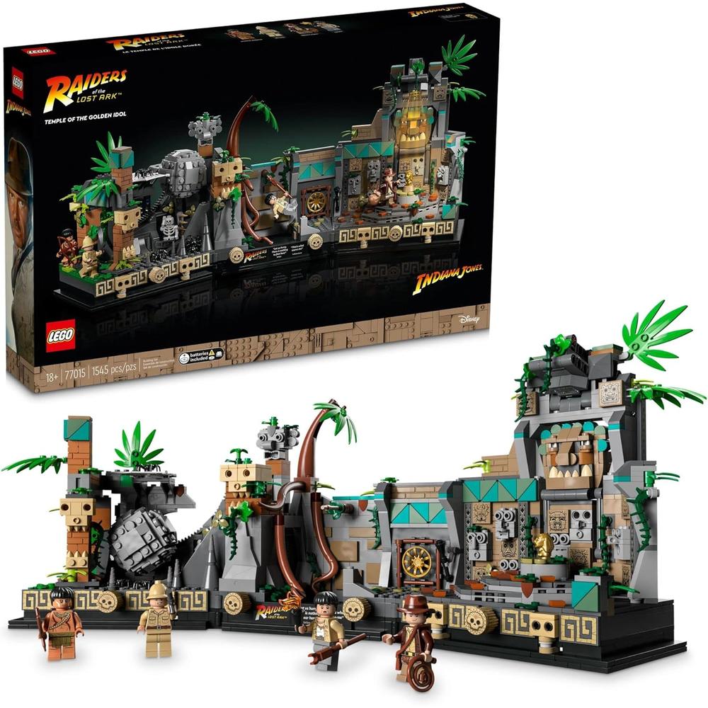 LEGO INDIANA JONES TEMPLO DEL ÍDOLO DORADO SET DE CONSTRUCCIÓN PARA ADULTOS FANS - 1