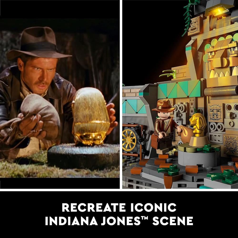 LEGO INDIANA JONES TEMPLO DEL ÍDOLO DORADO SET DE CONSTRUCCIÓN PARA ADULTOS FANS - 3