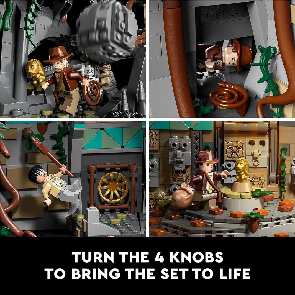 LEGO INDIANA JONES TEMPLO DEL ÍDOLO DORADO SET DE CONSTRUCCIÓN PARA ADULTOS FANS - 4