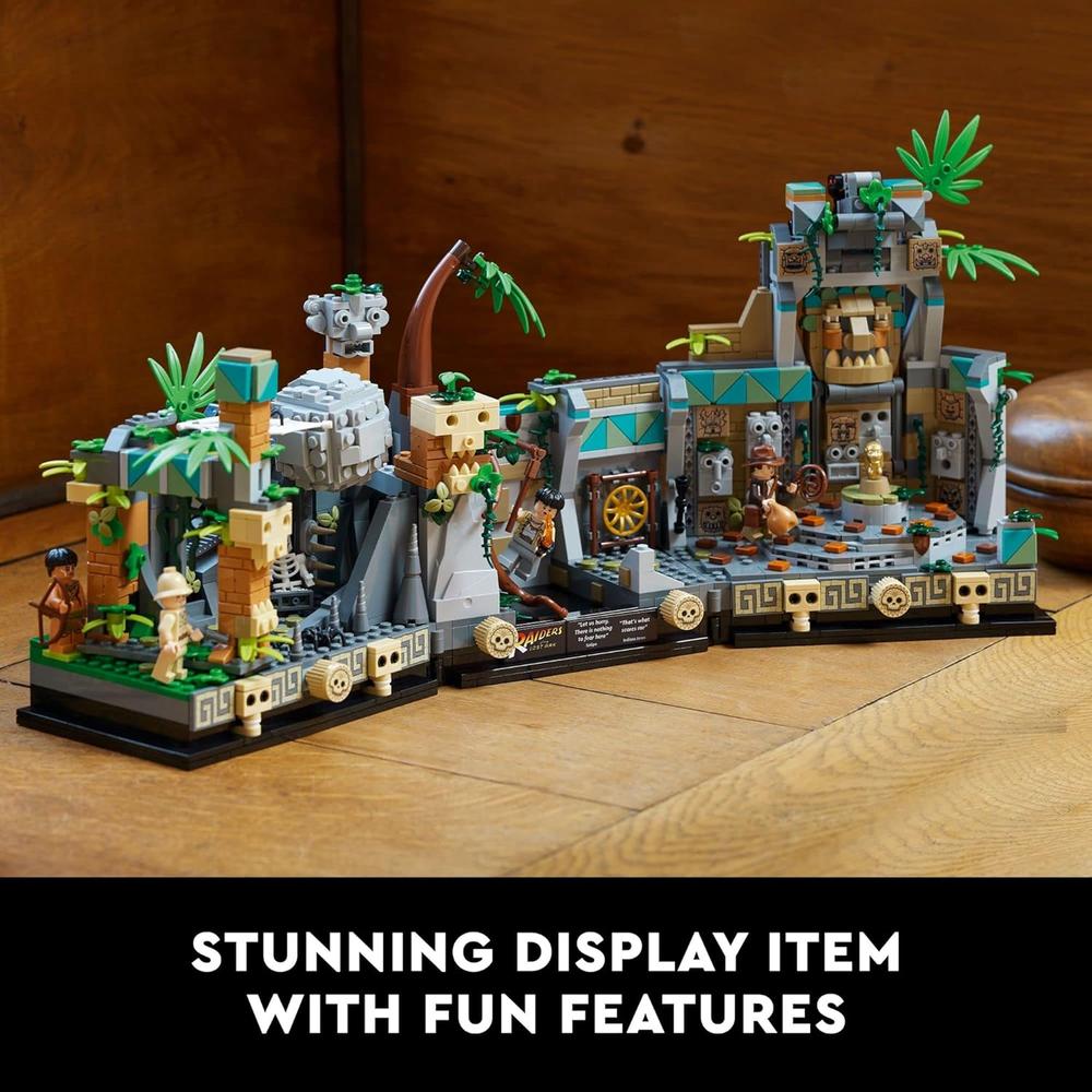 LEGO INDIANA JONES TEMPLO DEL ÍDOLO DORADO SET DE CONSTRUCCIÓN PARA ADULTOS FANS - 6