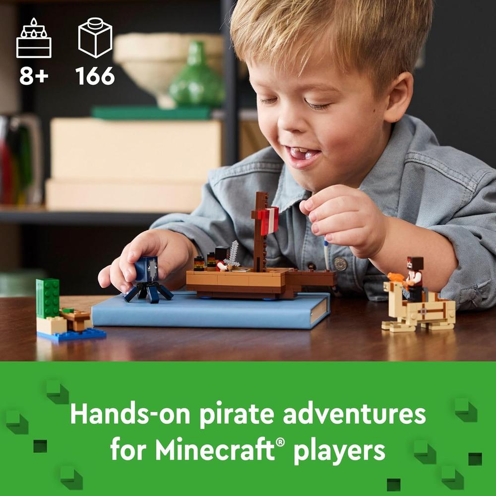 LEGO MINECRAFT VIAJE DEL BARCO PIRATA CON FIGURAS DE PIRATA - 2