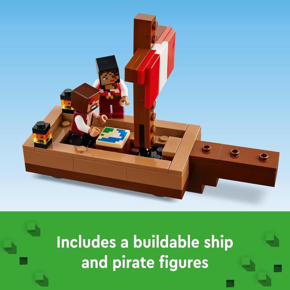 LEGO MINECRAFT VIAJE DEL BARCO PIRATA CON FIGURAS DE PIRATA - 3