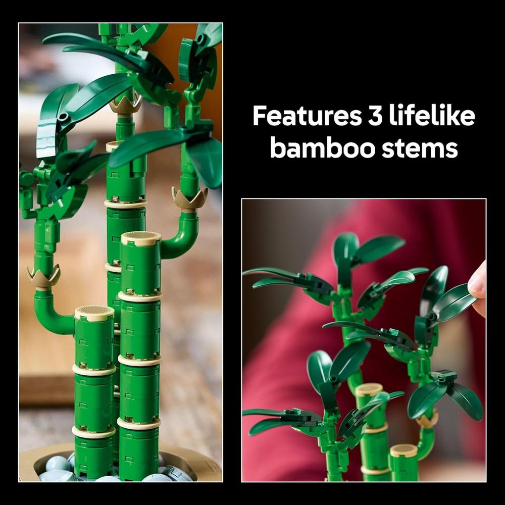 LEGO BOTANICALS BAMBÚ DE LA SUERTE, PLANTA ARTIFICIAL PARA DECORACIÓN - 4