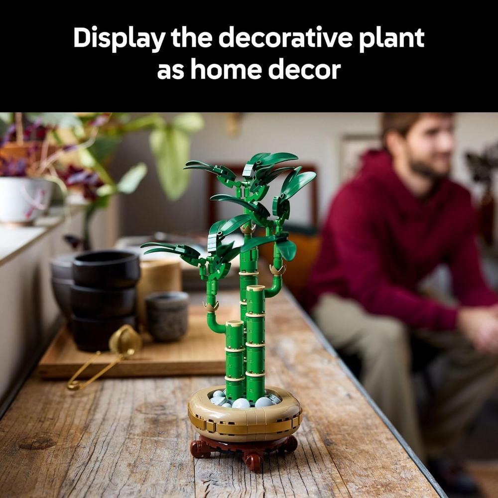 LEGO BOTANICALS BAMBÚ DE LA SUERTE, PLANTA ARTIFICIAL PARA DECORACIÓN - 6