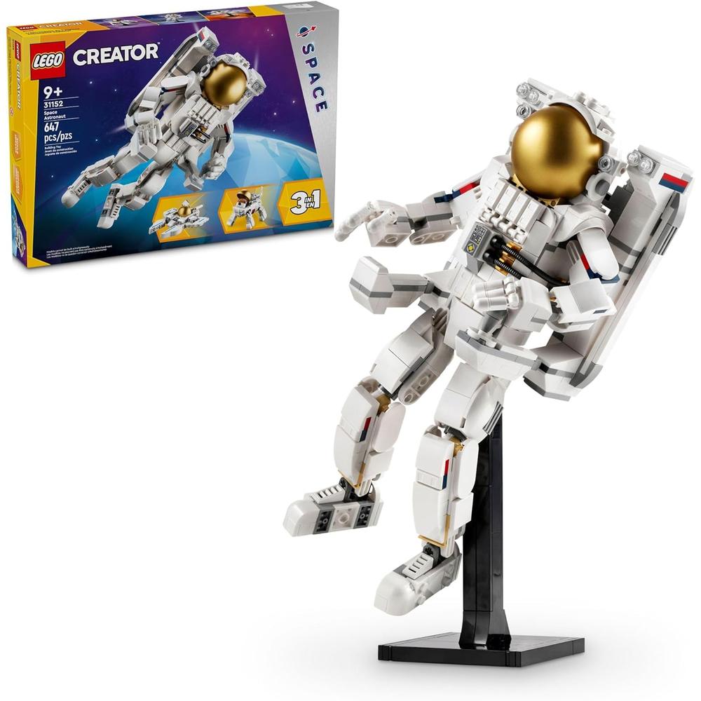 LEGO CREATOR 3 EN 1 ASTRONAUTA ESPACIAL QUE SE TRANSFORMA EN PERRO Y AVIÓN - 1