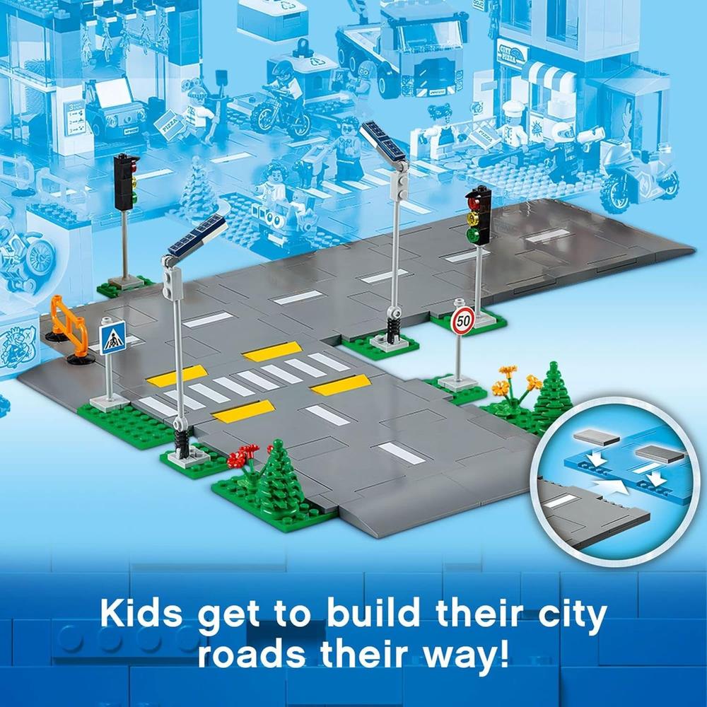 LEGO CITY PLACAS DE CARRETERA SET CON SEMÁFOROS ÁRBOLES Y PIEZAS LUMINOSAS - 3