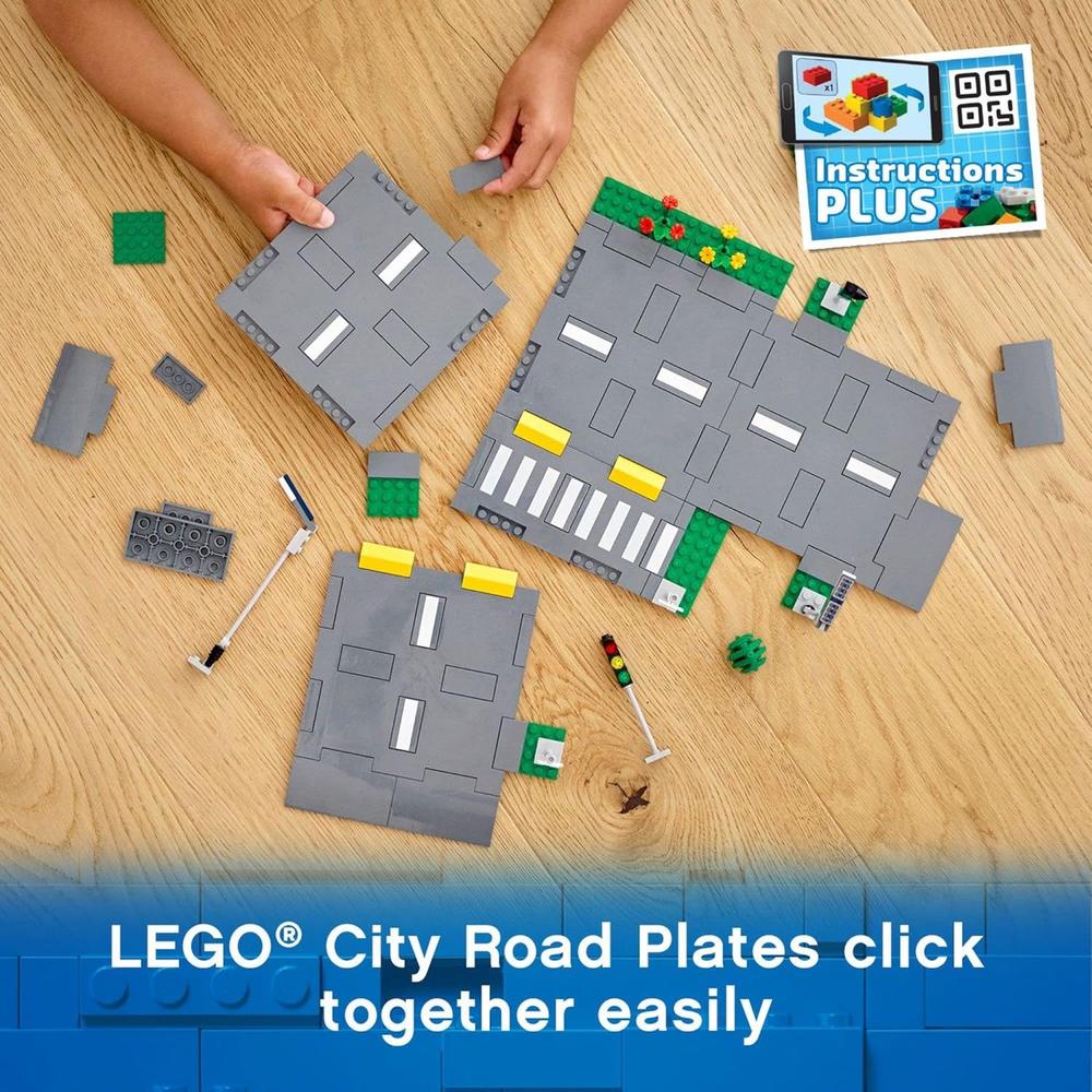 LEGO CITY PLACAS DE CARRETERA SET CON SEMÁFOROS ÁRBOLES Y PIEZAS LUMINOSAS - 6