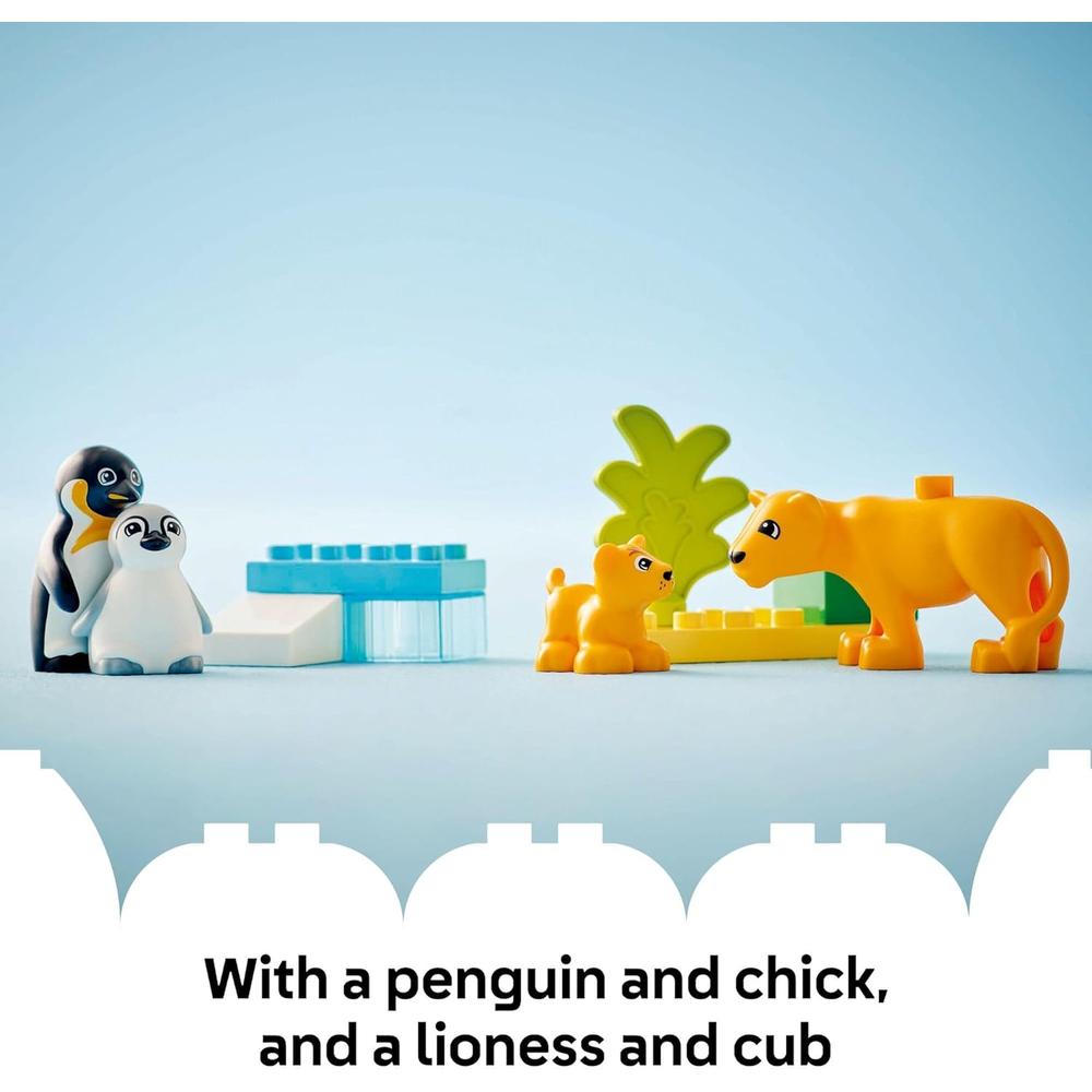 LEGO DUPLO TOWN FAMILIAS DE ANIMALES SALVAJES, PINGÜINOS Y LEONES - 6