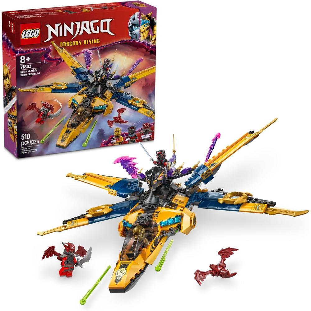 LEGO NINJAGO SUPER STORM JET DE RAS Y ARIN CON DRON Y 3 MINIFIGURAS - 1