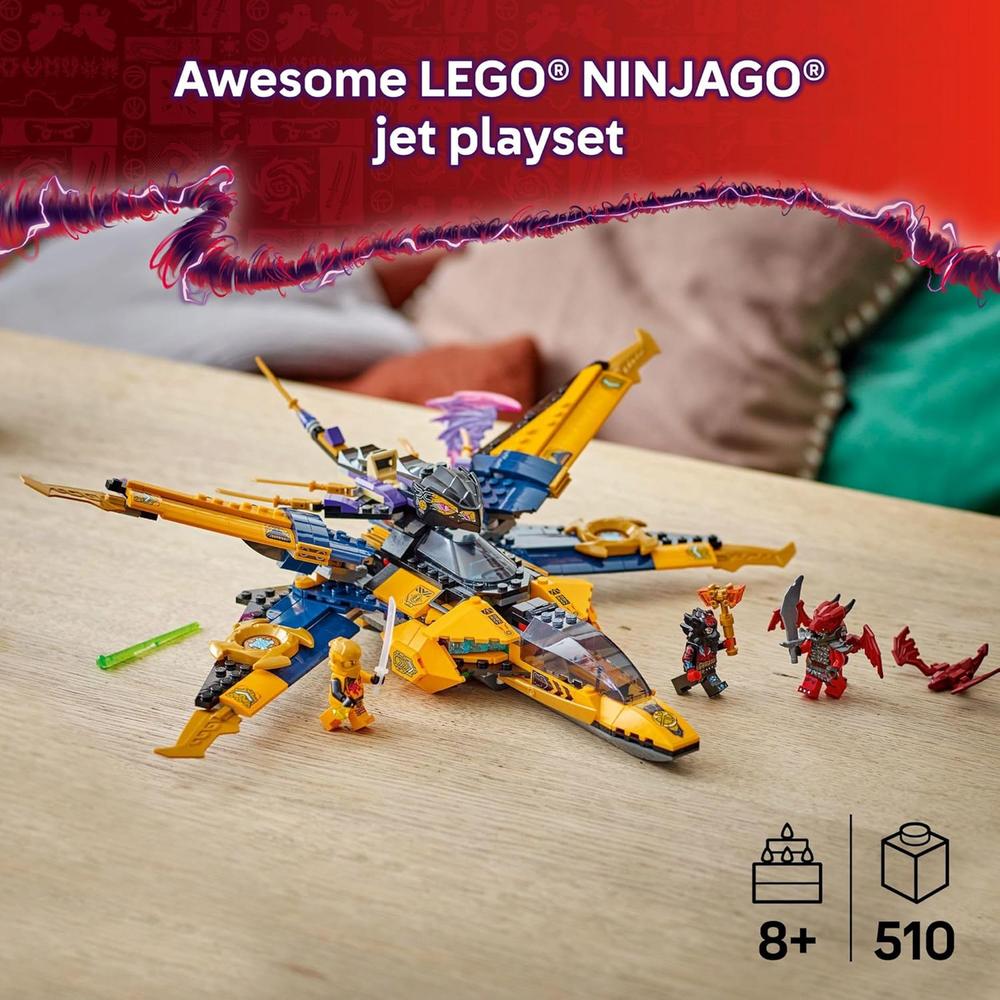 LEGO NINJAGO SUPER STORM JET DE RAS Y ARIN CON DRON Y 3 MINIFIGURAS - 2